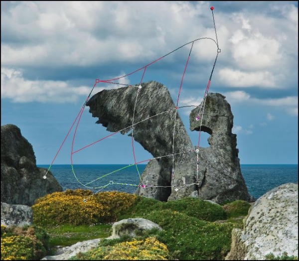 Creation of Dragon Cliff: Step 3